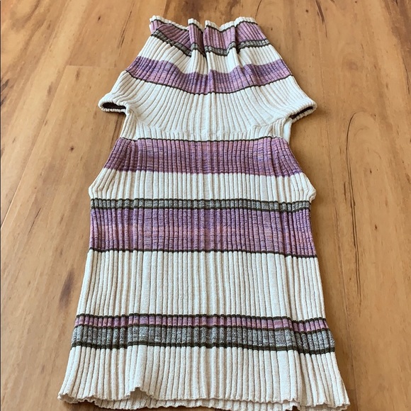 Cowl Neck Sweater Vest Tank L - Picture 3 of 6